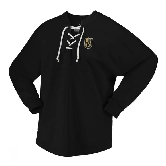 Fanatics Tops - Vegas Golden Knights Jersey Shirt Women's L Black Lace Up Long Sleeve Unisex NHL